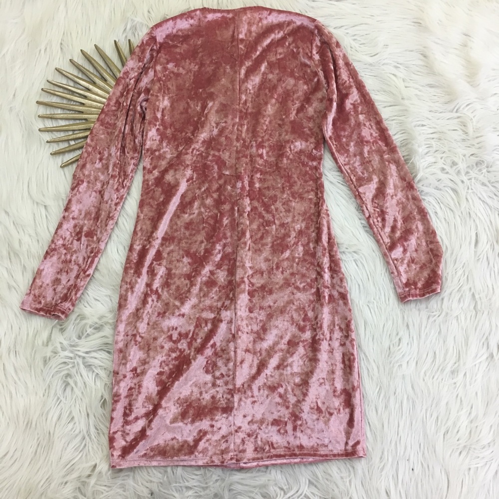 {3/$25} 📍PRICE FIRM📍Crushed Velvet Lace Up Dress - Picture 6 of 6